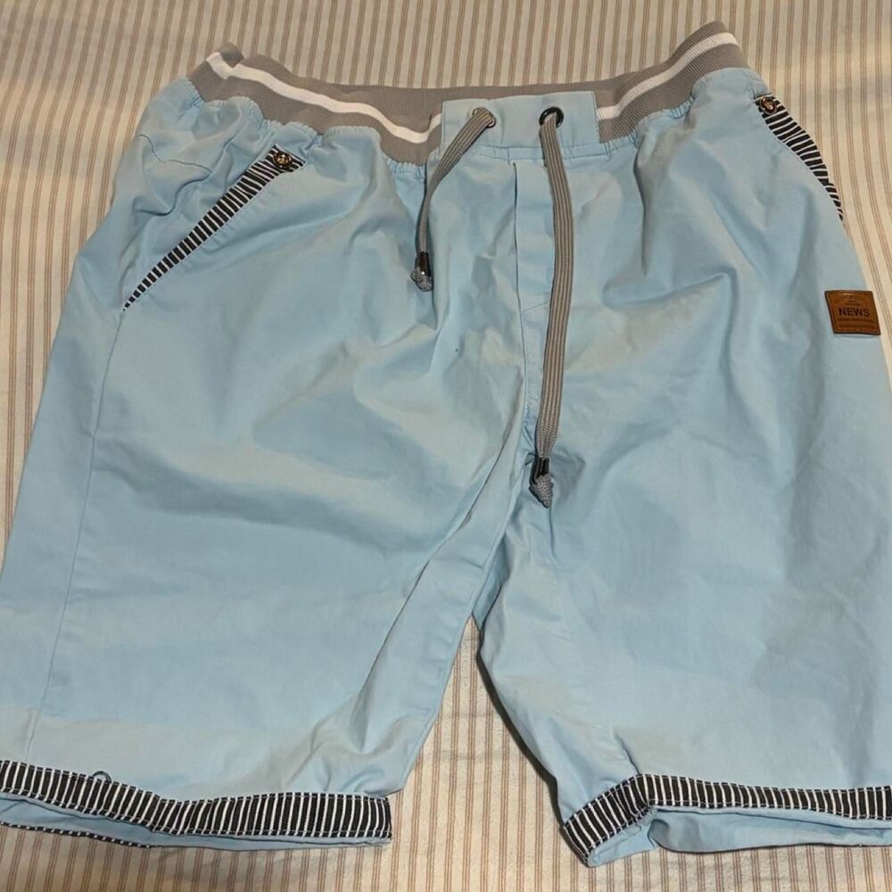 Fashion Style news Men's Blue Swim-briefs-shorts